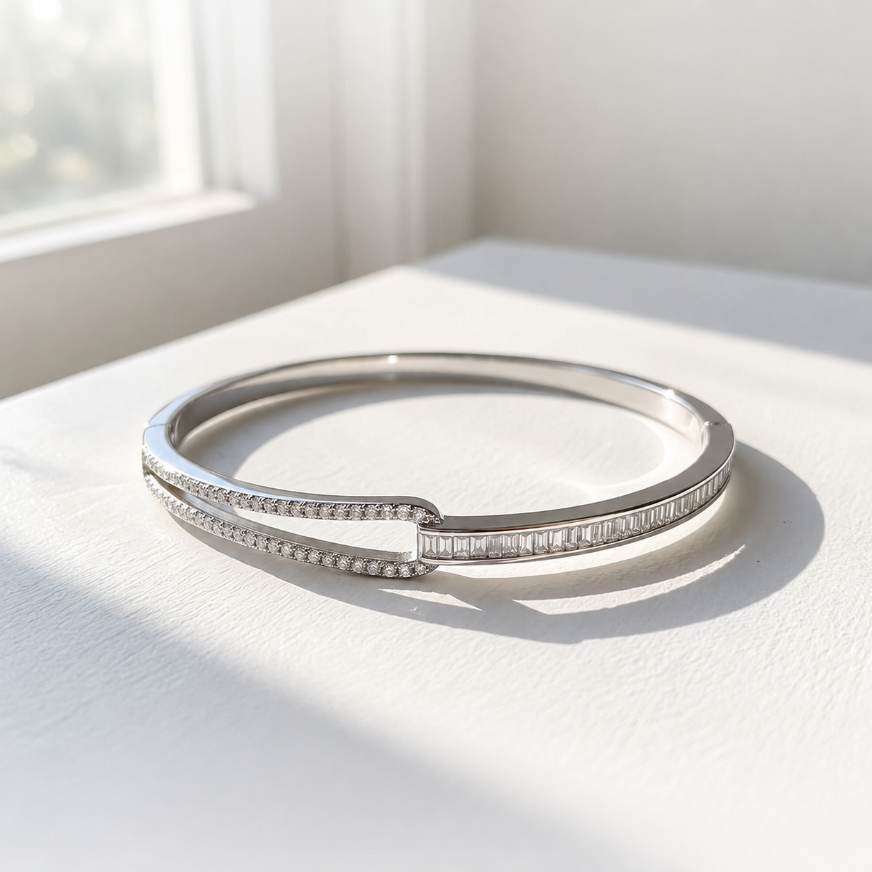 Vivienne Split Bangle For Women (2.5 inch)