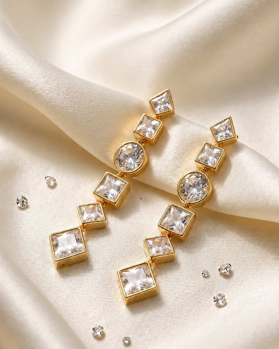 Aurelia Facet Drop Earrings