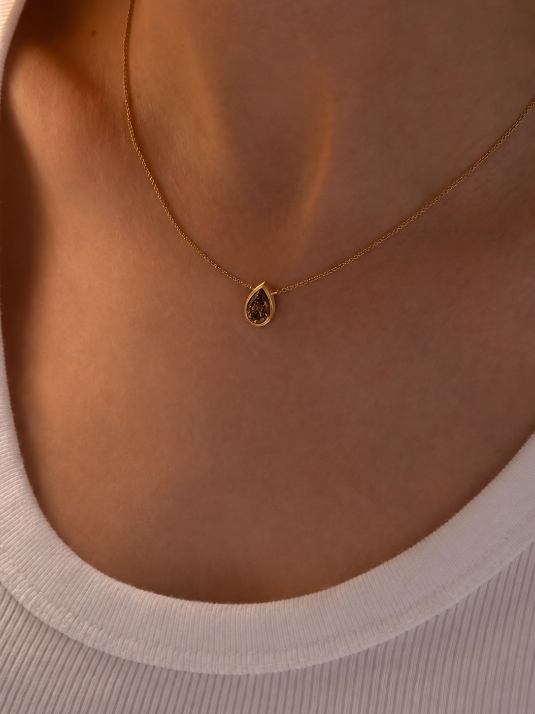 Elodie Pear Drop Pendant Necklace