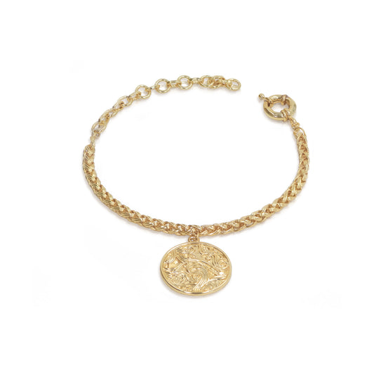 Sea Wave Golden Chain Bracelet