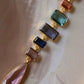 Twilight Cascade Multigem Statement Necklace
