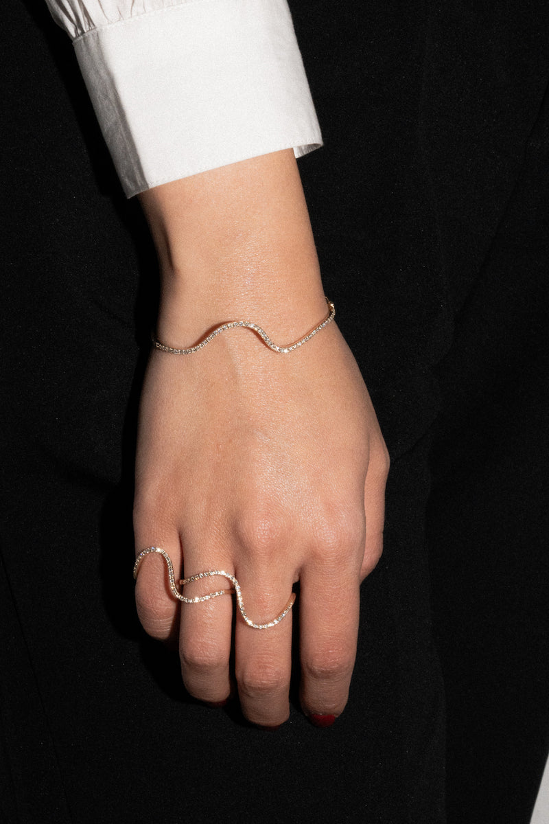 Seren Wave Ring & Bracelet Set