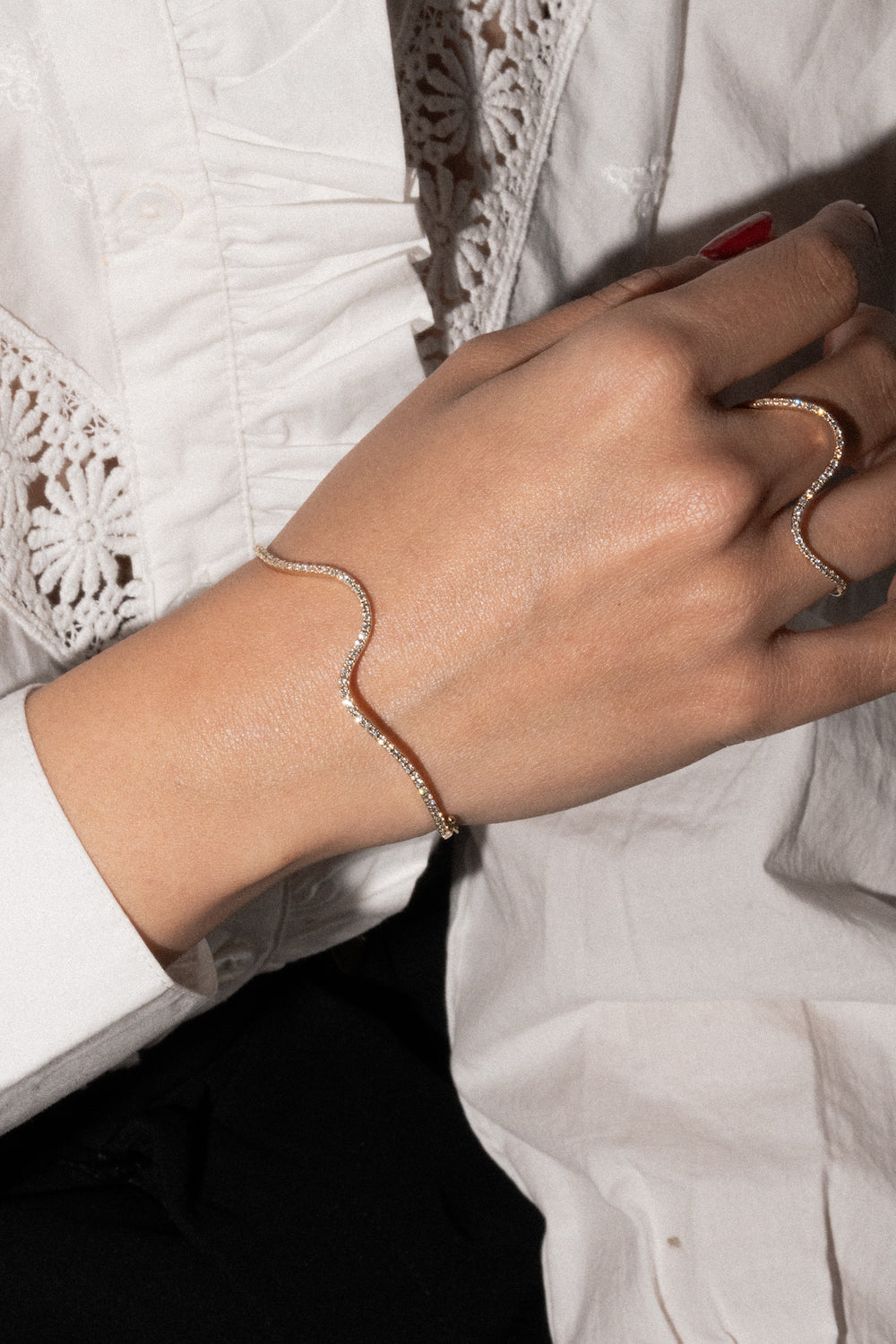 Seren Wave Ring & Bracelet Set