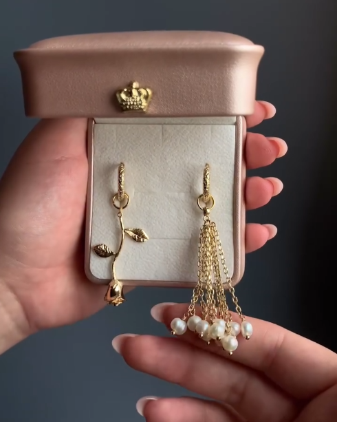 Amara Charm Hoop Earrings