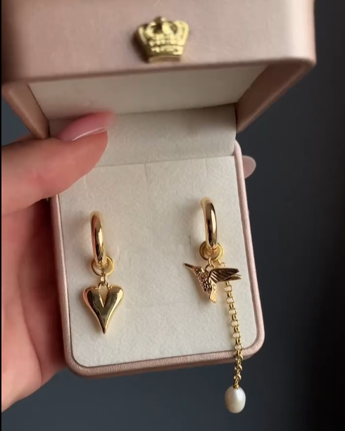 Amara Charm Hoop Earrings