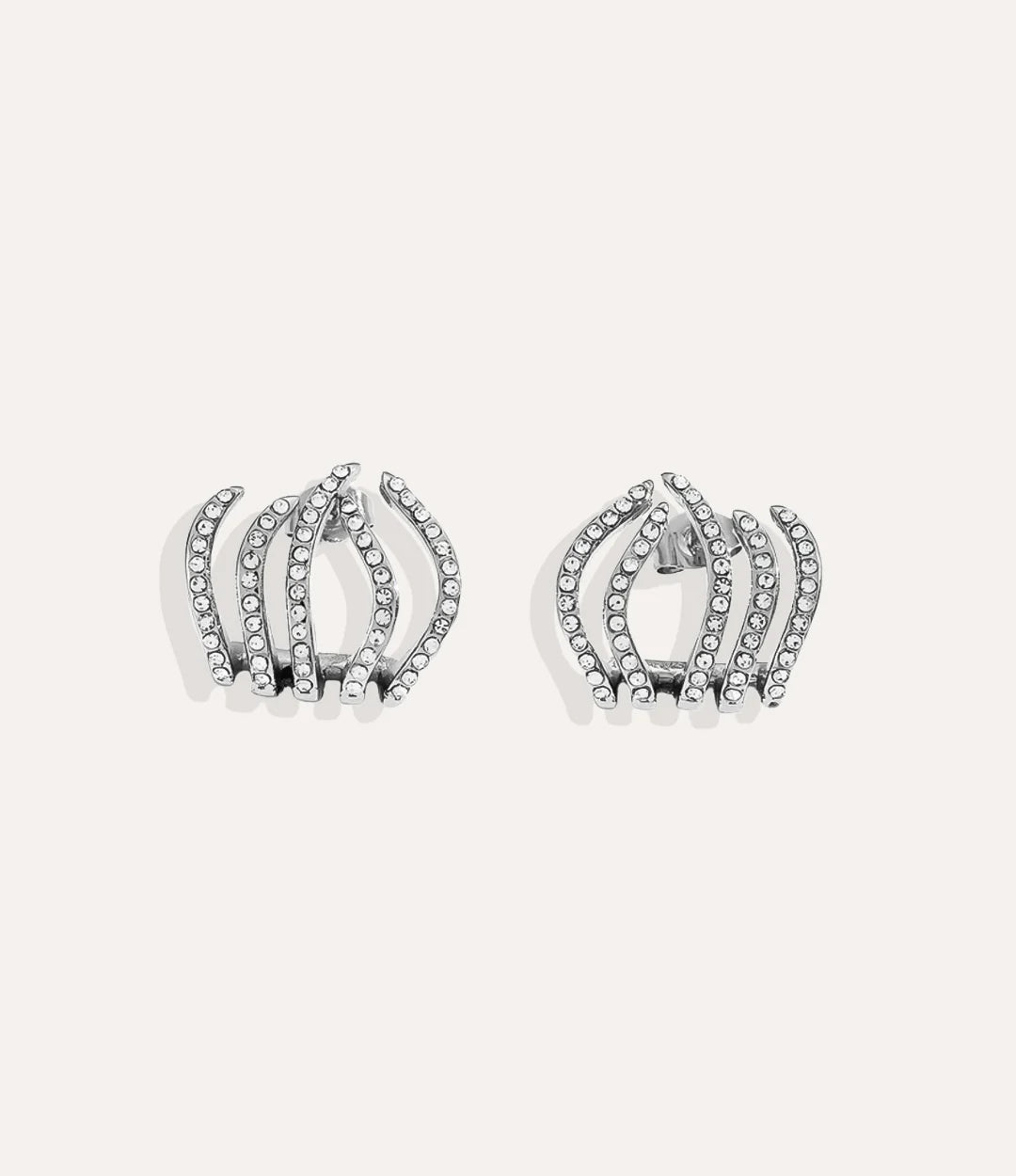 Camille Zircon Flame Hoops