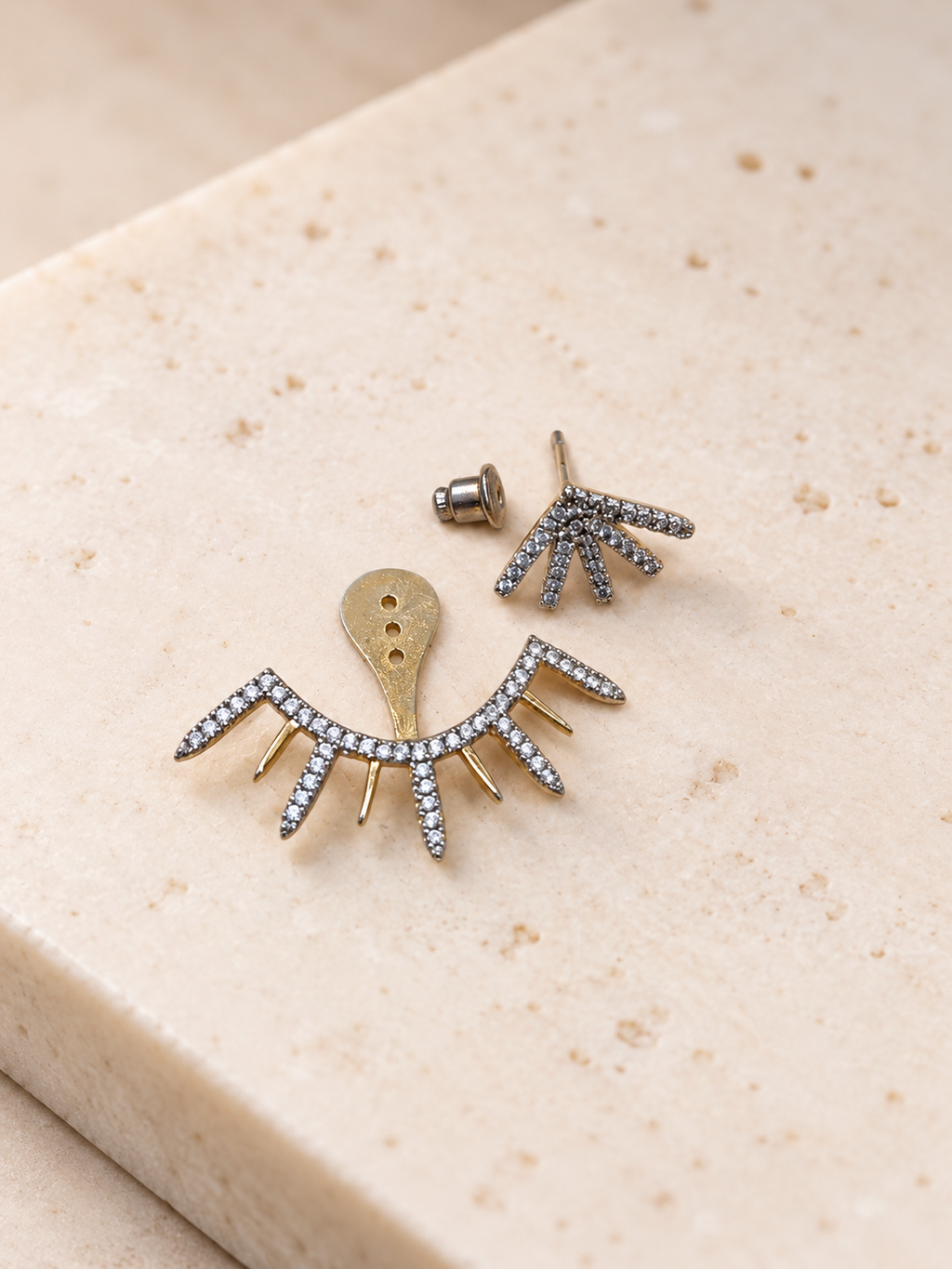 Radiance Ear Jacket Earrings (two in one)