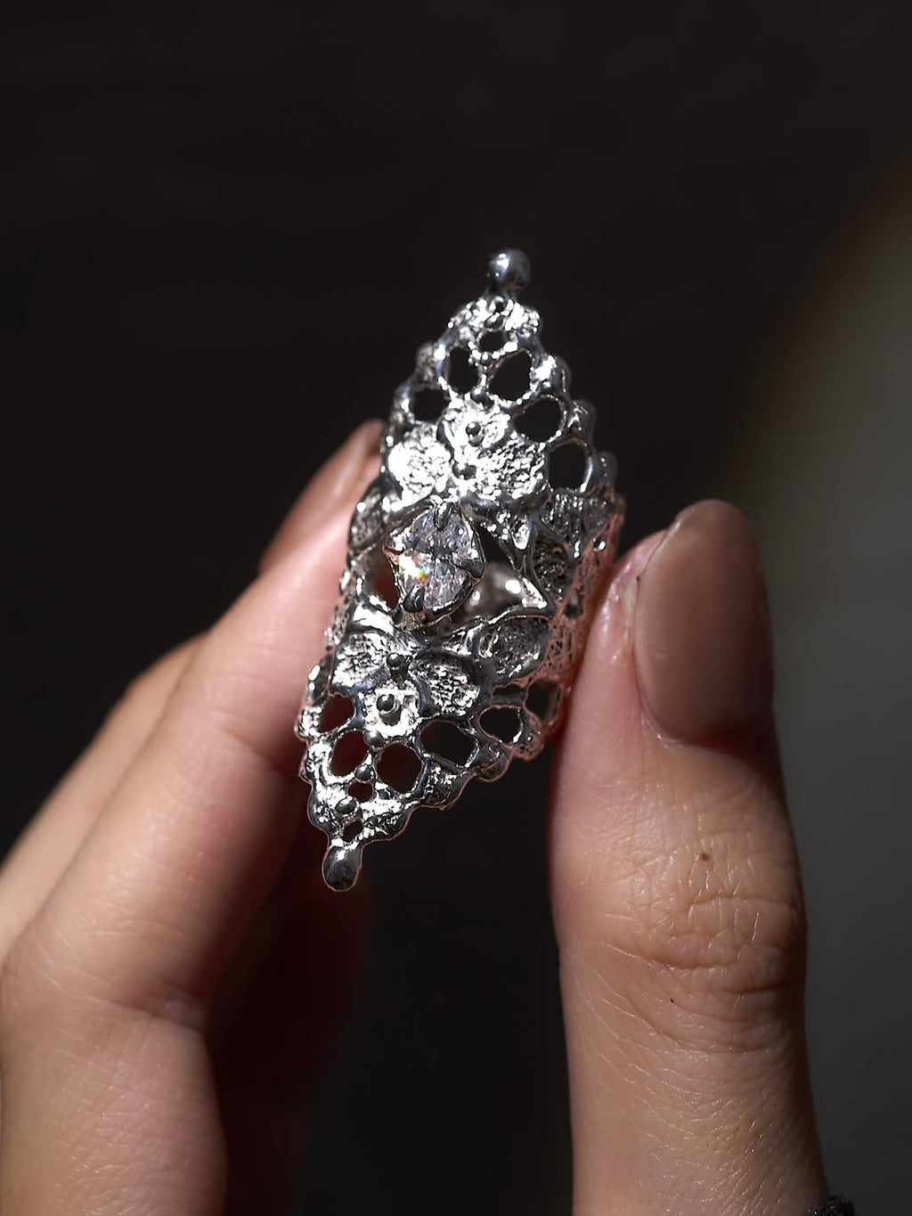 Elara Lace Ring (Size 7)