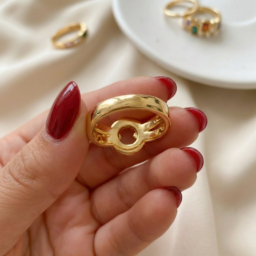 Nocturne Link Halo Ring