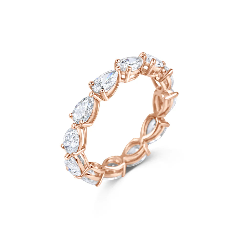 Celia Pear Stone Band Ring
