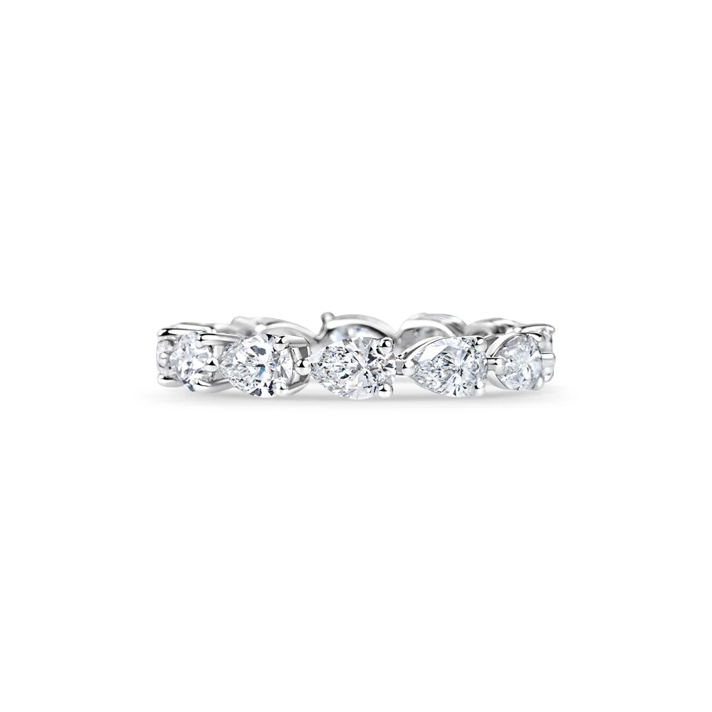 Celia Pear Stone Band Ring