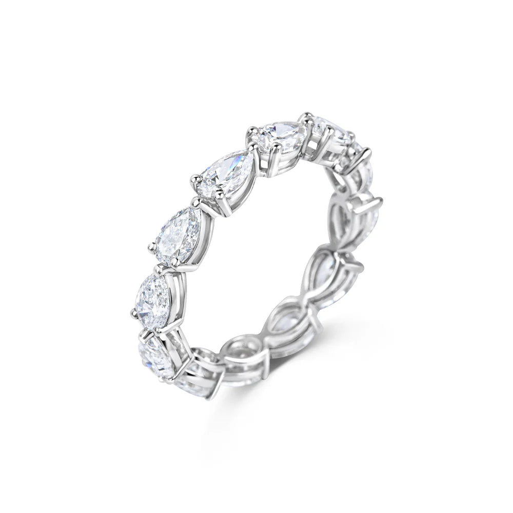 Celia Pear Stone Band Ring