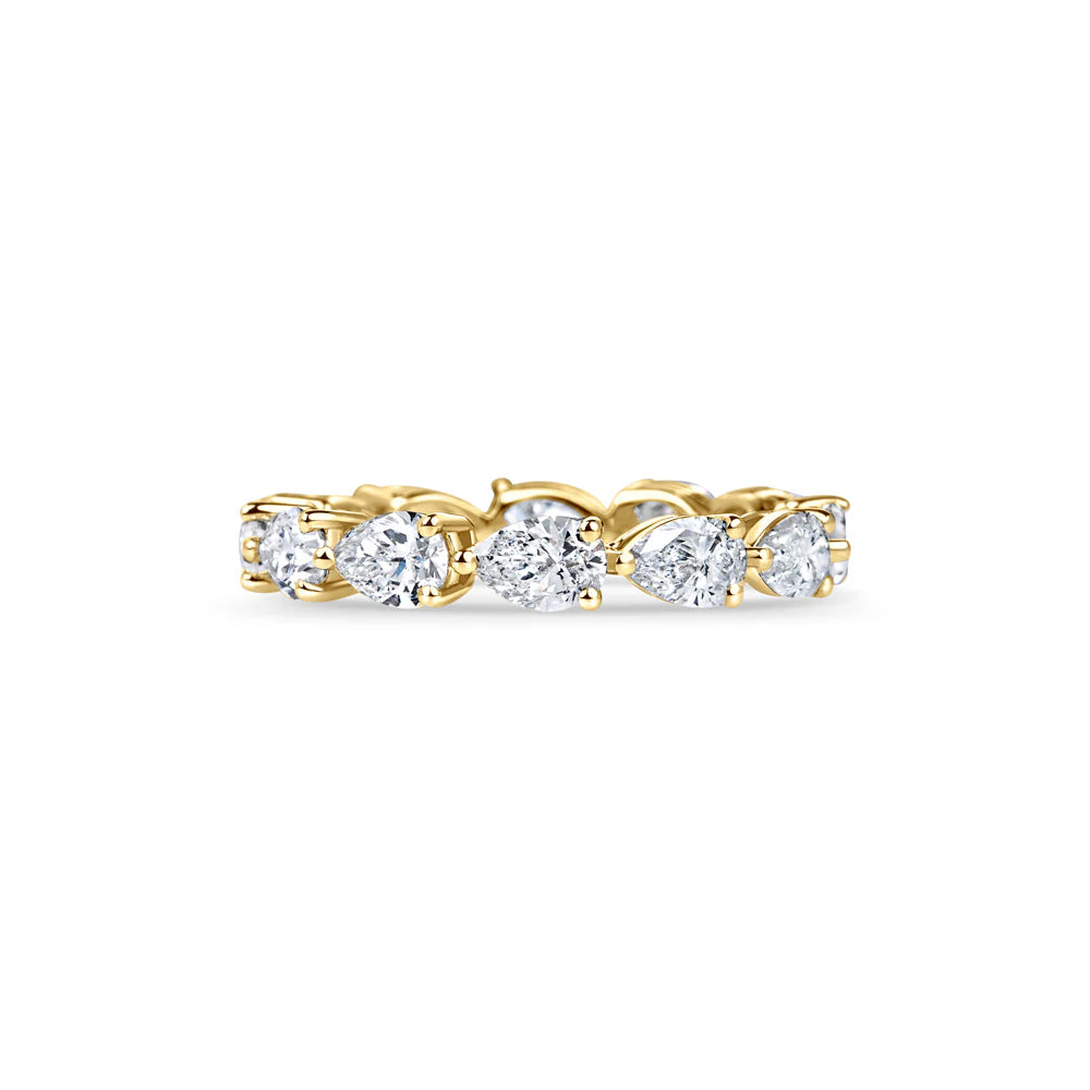 Celia Pear Stone Band Ring