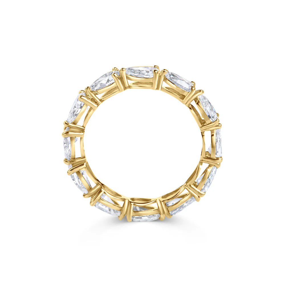 Celia Pear Stone Band Ring