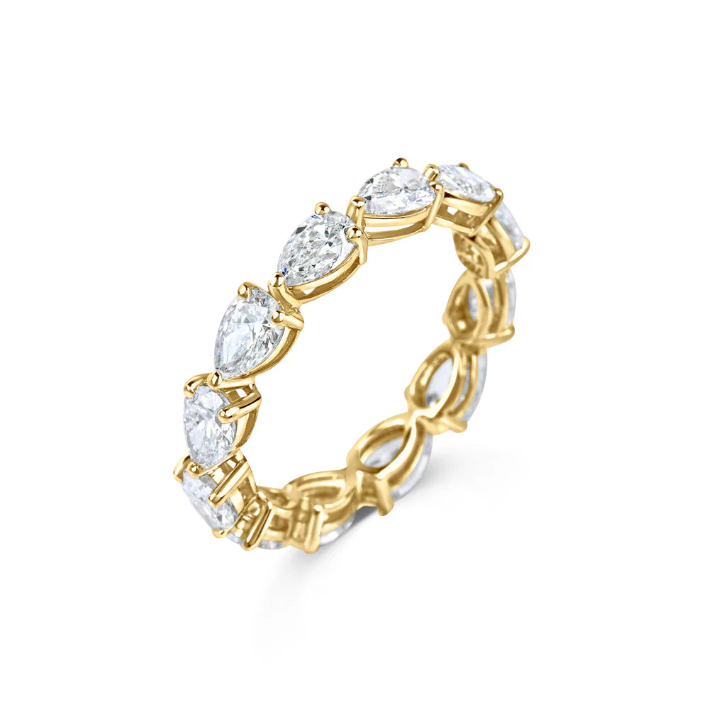 Celia Pear Stone Band Ring