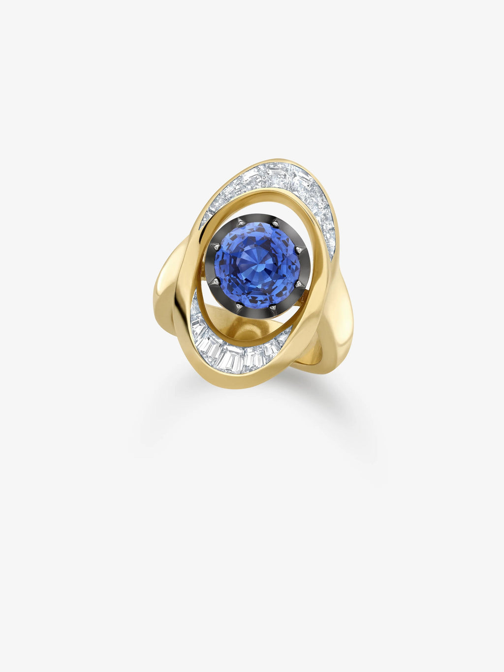 Azure Halo Orbit Ring (Size 7)