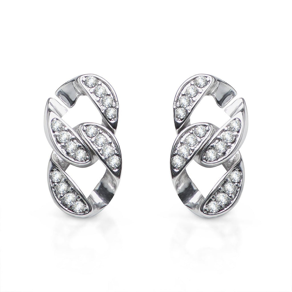 Oana Cuban Link Gold Earrings