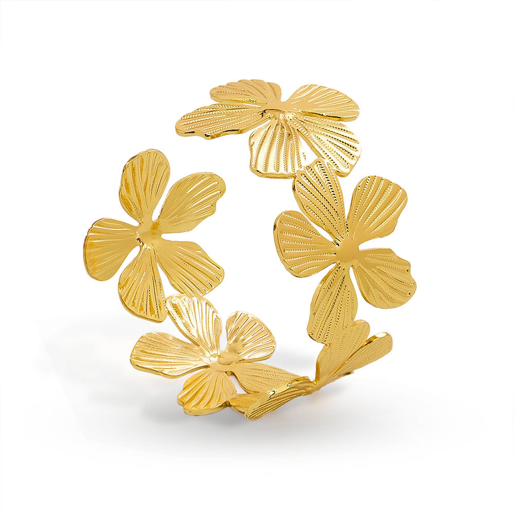 Olivia's Floral Gold Cuff