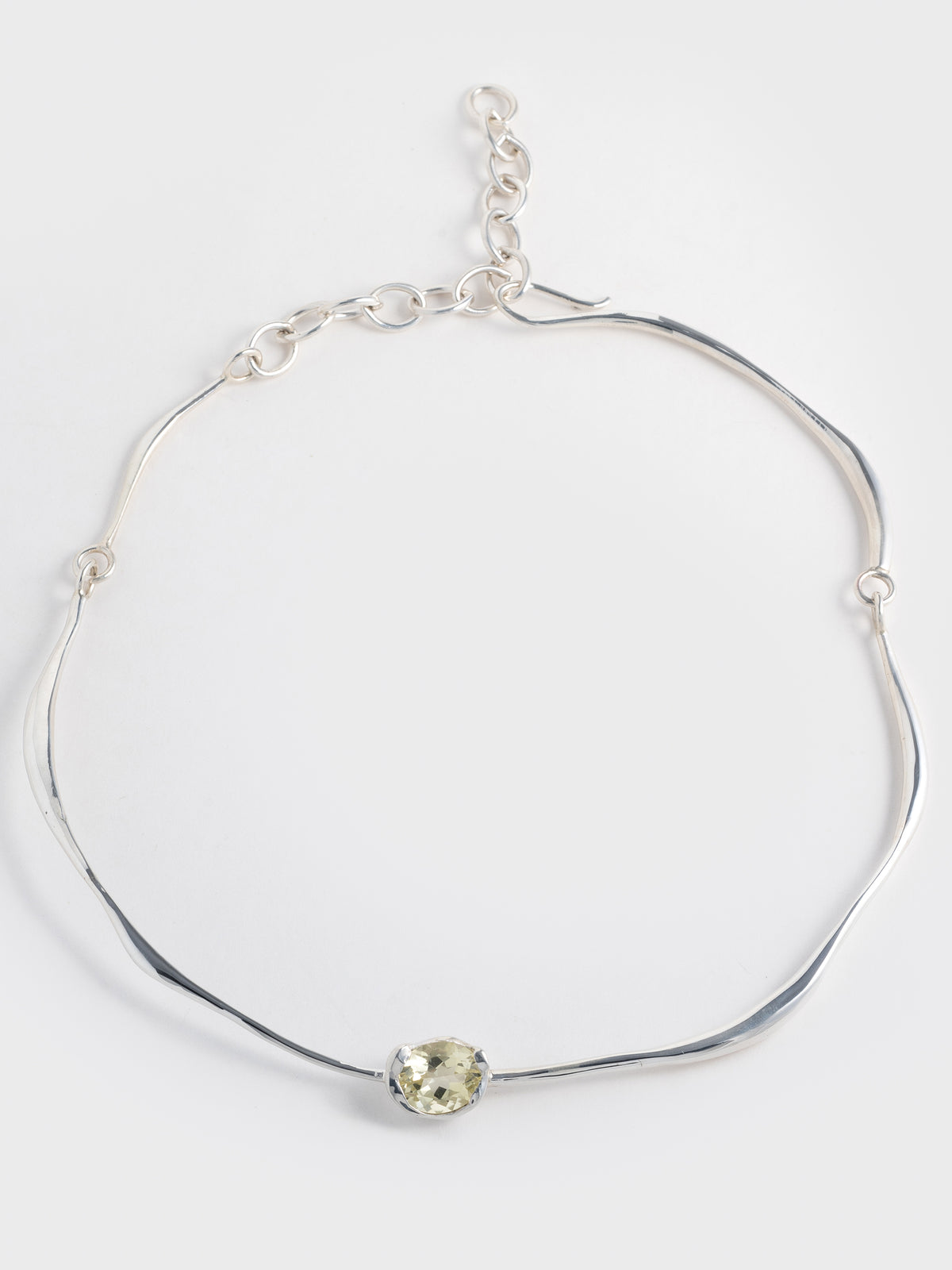 Liora Sculpted Crystal Collar Necklace