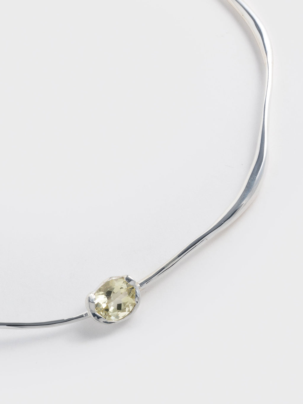 Liora Sculpted Crystal Collar Necklace