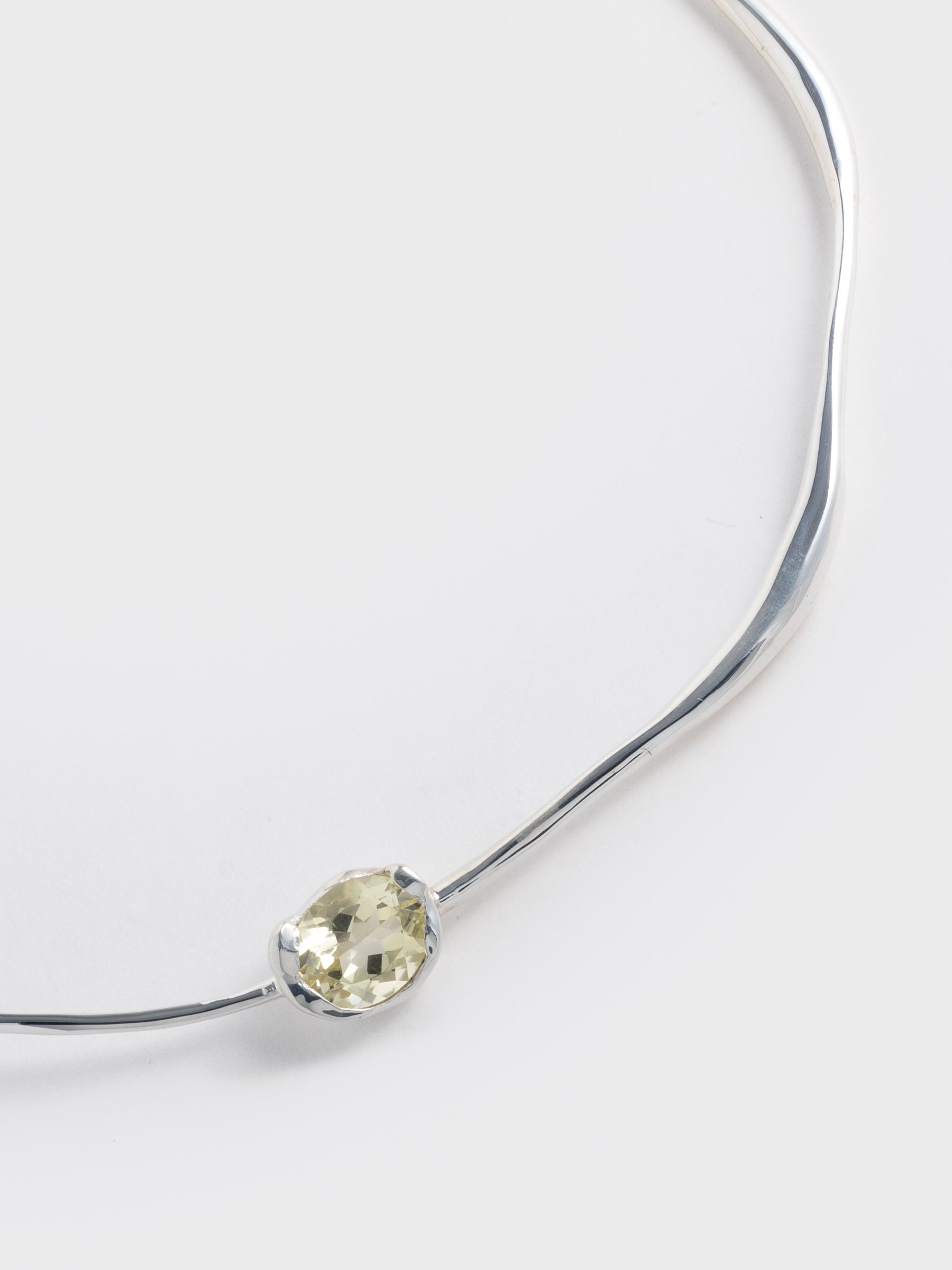 Liora Sculpted Crystal Collar Necklace