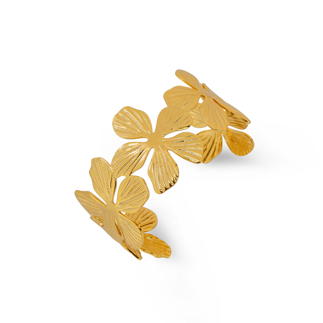 Olivia's Floral Gold Cuff