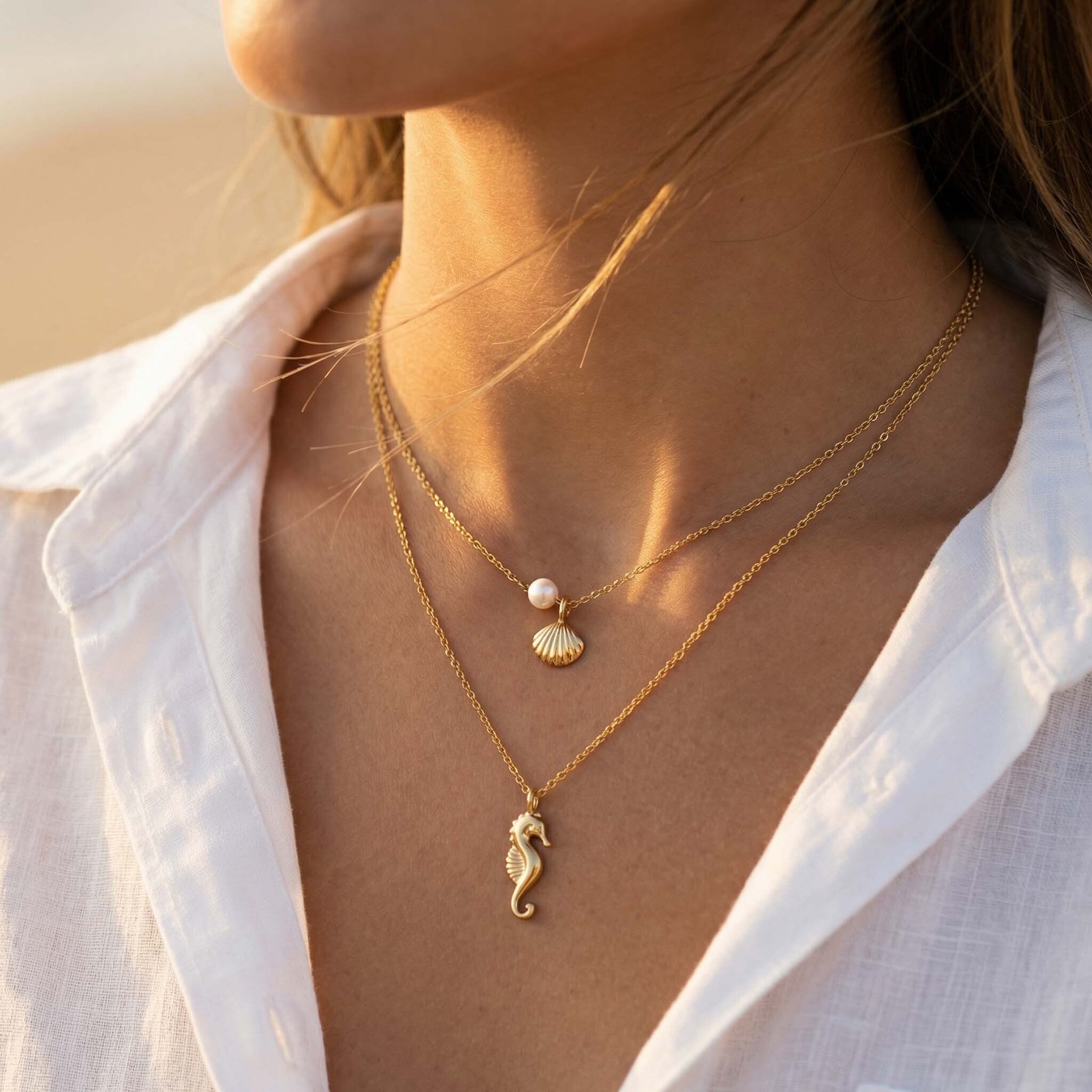 Ocean Charm Necklace for Women