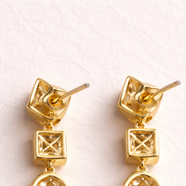 Aurelia Facet Drop Earrings