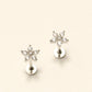 Lyra 925 Sterling Silver Floral Studs