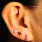 Lyra 925 Sterling Silver Floral Studs