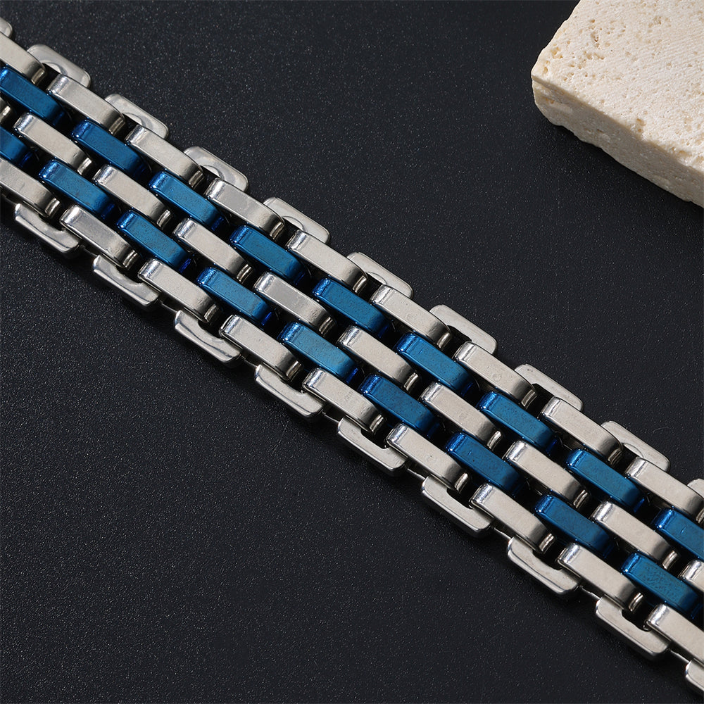 Velric Cobalt Grid Bracelet for Men