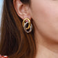 Twinloop Interlock Double Plated Earrings