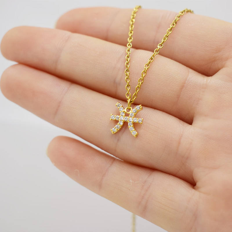 Zodiac Pendant Necklace For Women