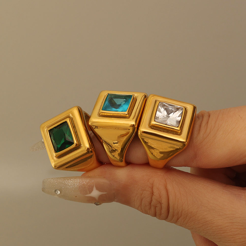 Isabella Geometric Rings (set of 3)