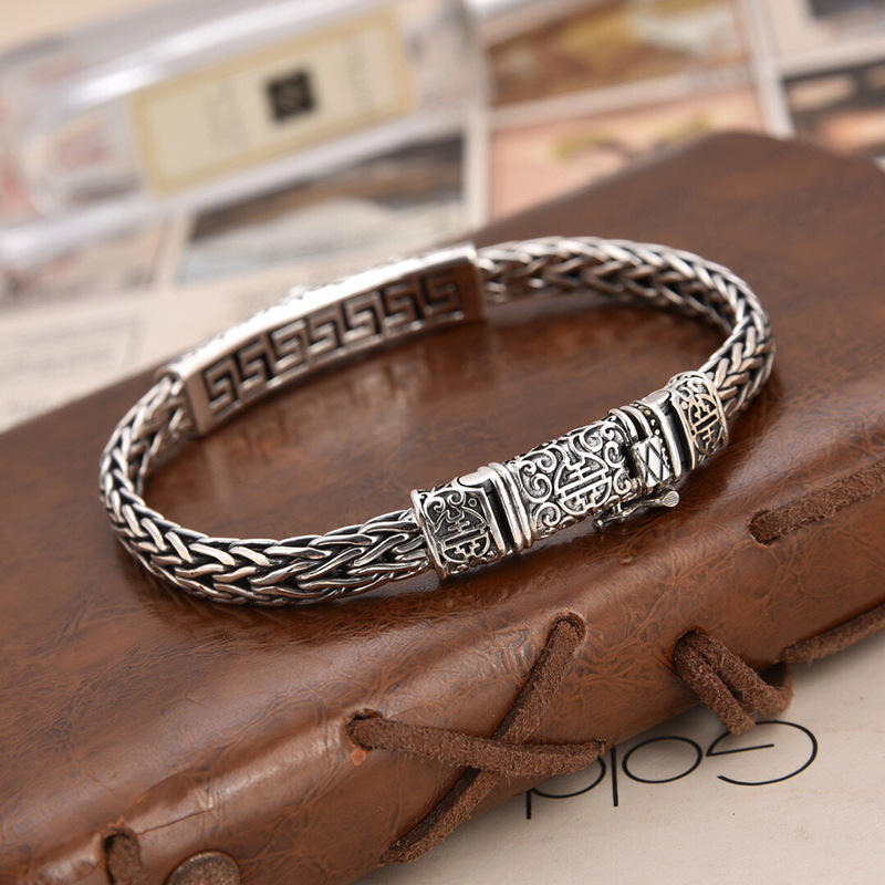 Draxen Onyx Weave Bracelet for Men