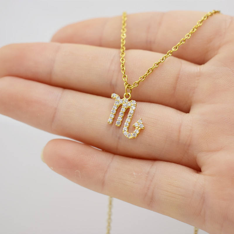 Zodiac Pendant Necklace For Women