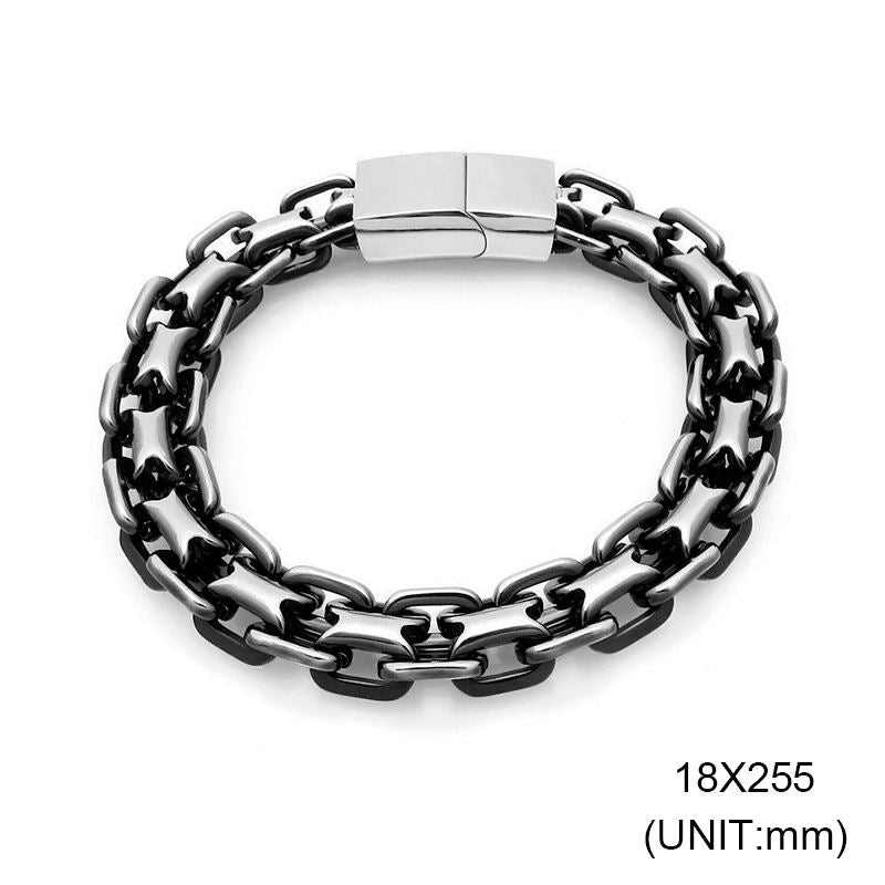 Zayven Obsidian Link Bracelet for Men