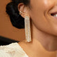 Aurora Glam Rhinestone Fringe Earrings