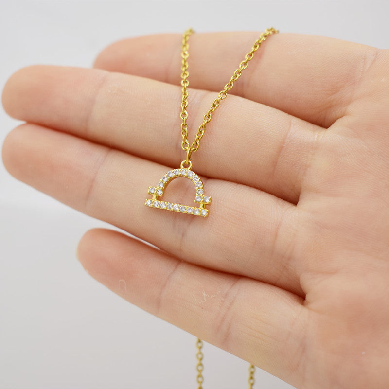 Zodiac Pendant Necklace For Women