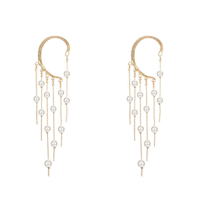 Elaris Pearl Cascade Hoops