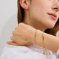 Sky Baguette Minimal Set – Earrings & Bracelet in Gold-Plated Stainless Steel