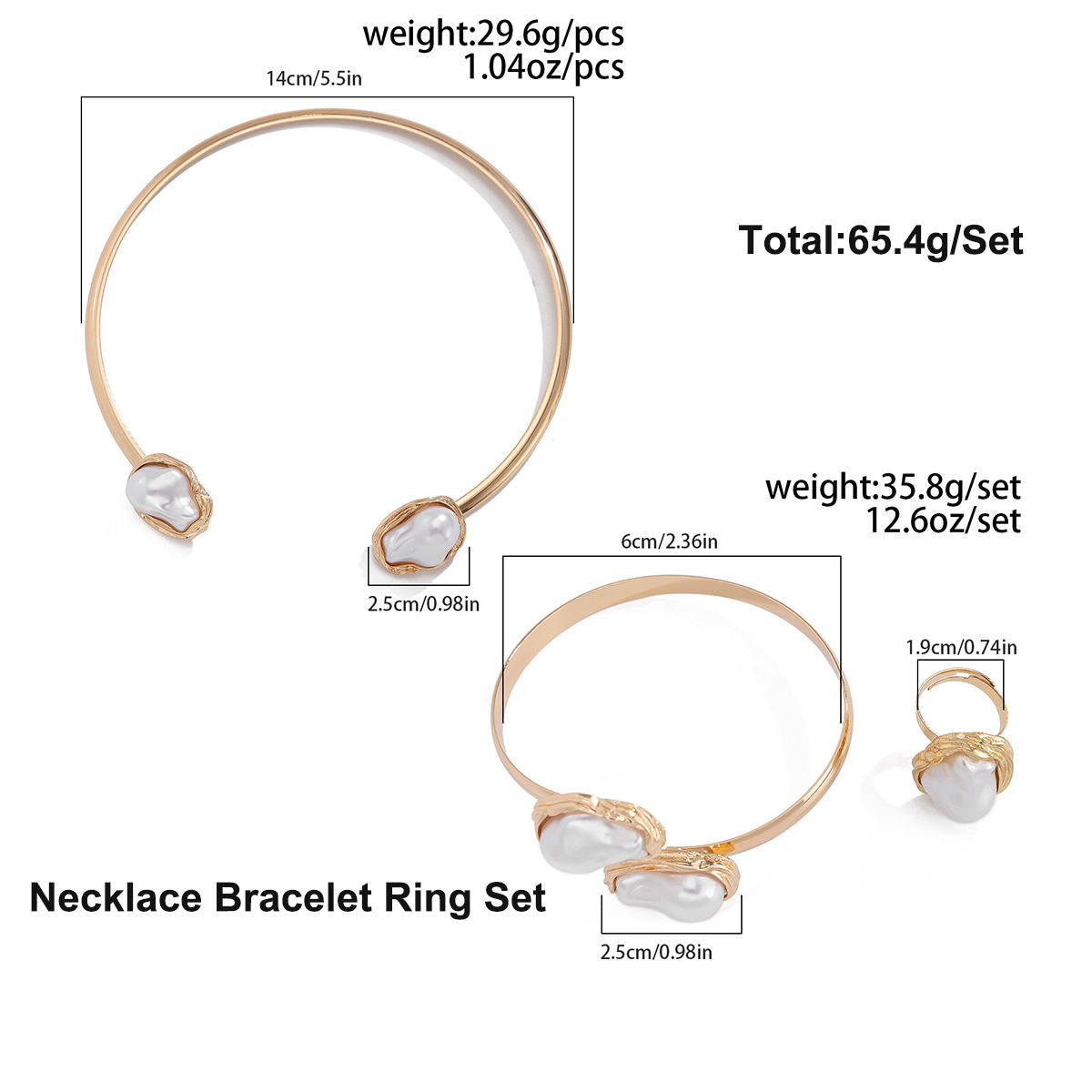 Aurelia Baroque Pearl Jewelry Set