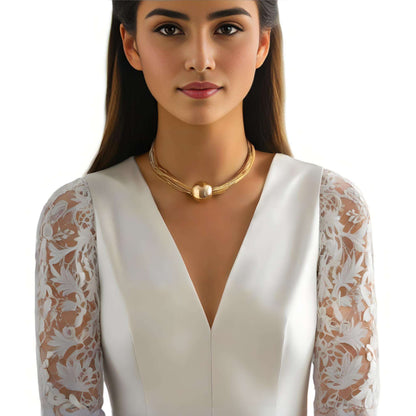 Eira Domed Knot Necklace