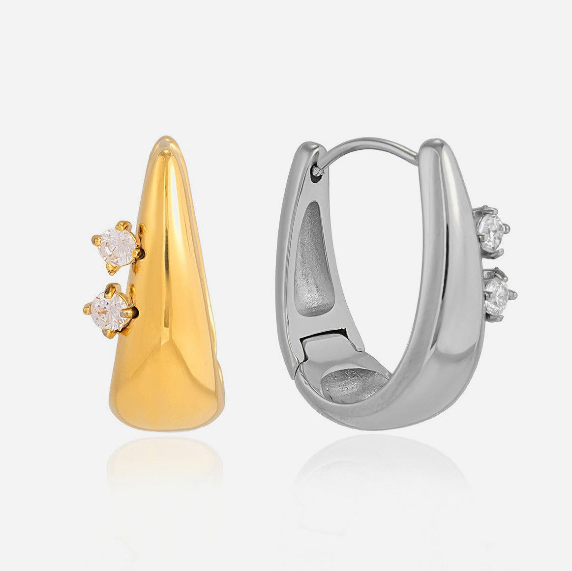 Rosie Twin Crystal Hoops
