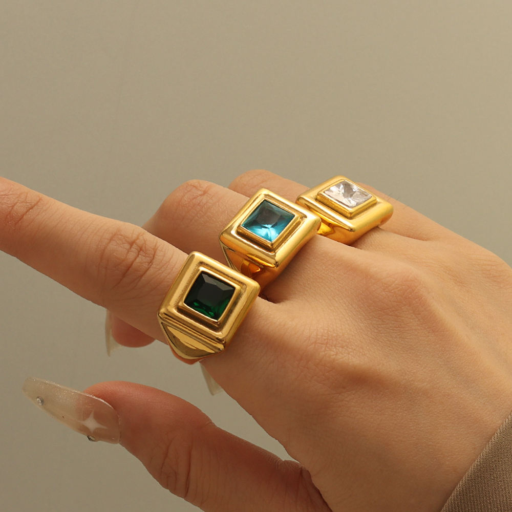 Isabella Geometric Rings (set of 3)