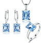 Ari Blue Radiance 925 Sterling Silver Set