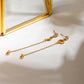 Celestial Chain Drop Earrings – Sun & Moon Gold Dangler