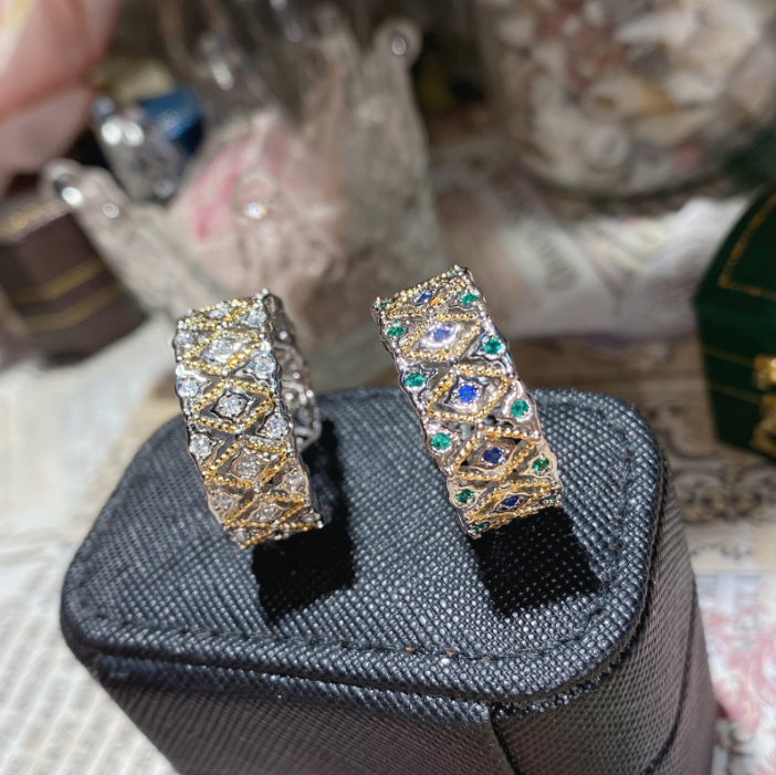 Elena Mosaic Crystal Bracelet Set