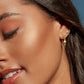 Celestial Chain Drop Earrings – Sun & Moon Gold Dangler