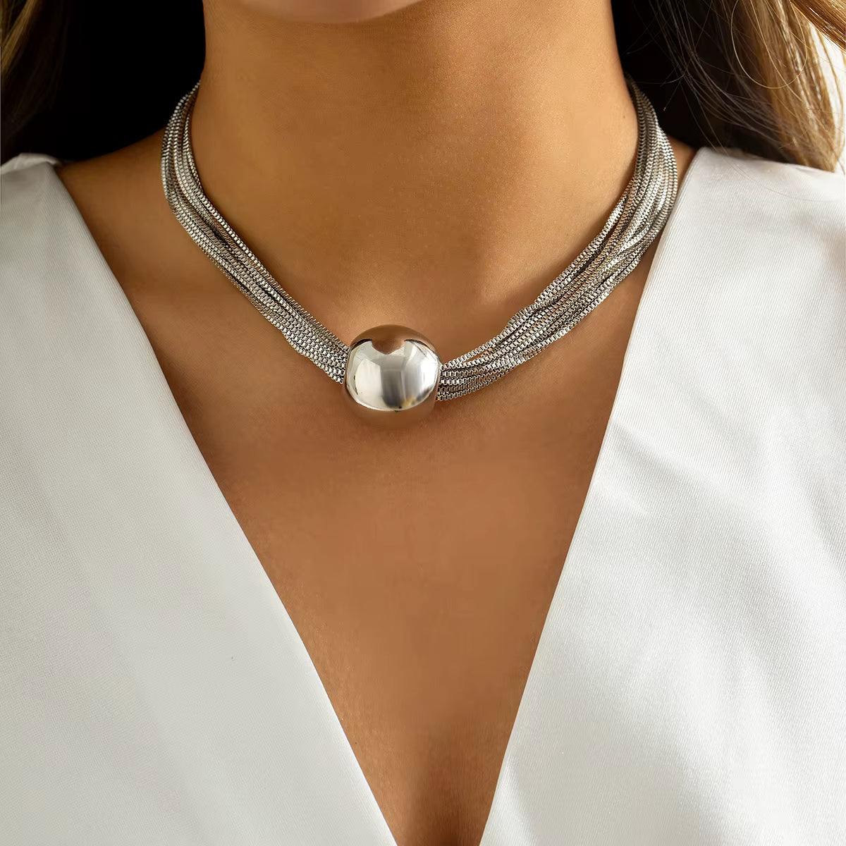 Eira Domed Knot Necklace